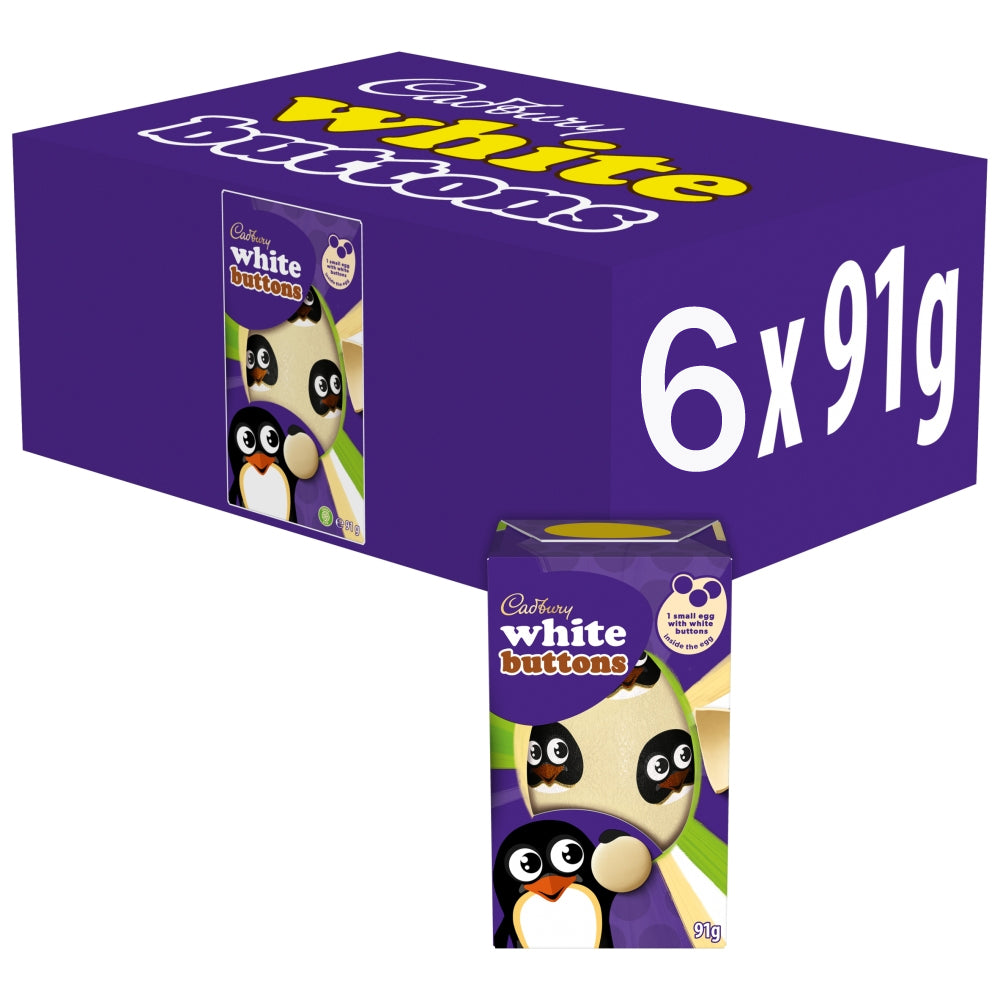 Cadbury White Chocolate Buttons Easter Egg 91g