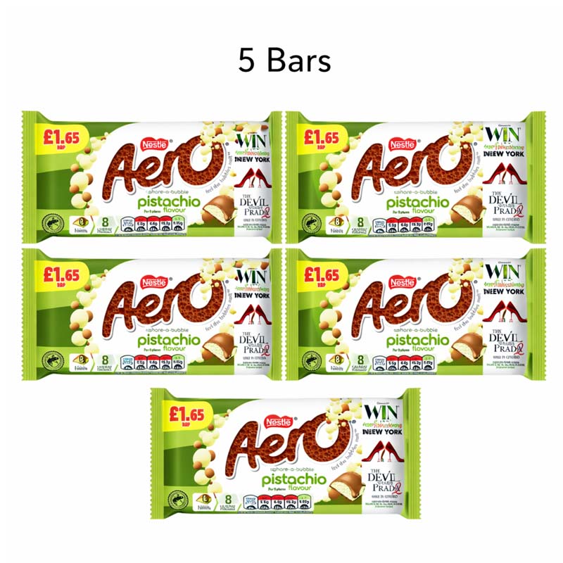 Aero Pistachio Flavour Milk Chocolate Sharing Bar 90g PMP