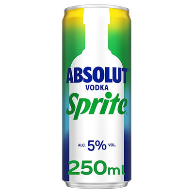 Absolut Vodka & Sprite 250ml (Case of 12)