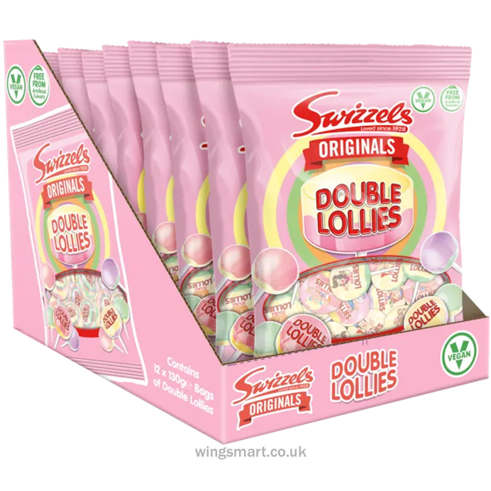 Swizzels Originals Double Lollies 130g (Pack of 12)