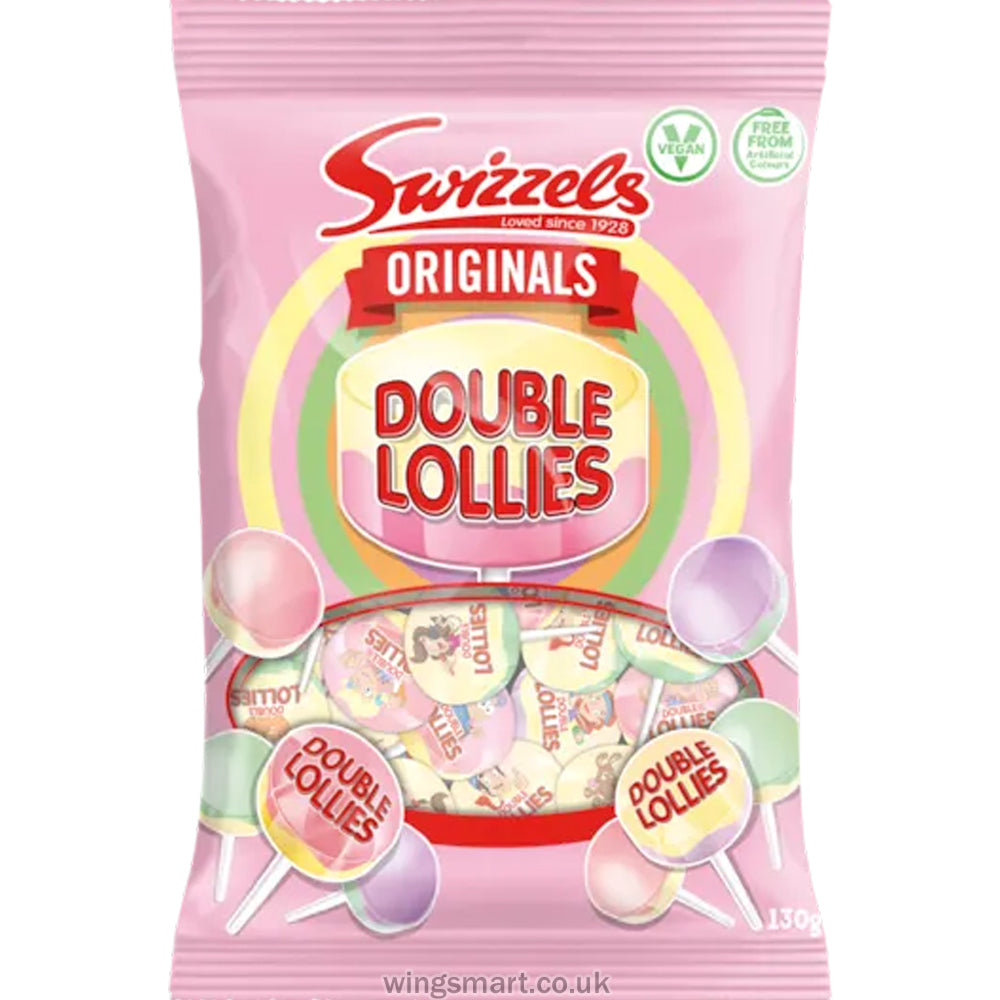 Swizzels Originals Double Lollies 130g (Pack of 12)