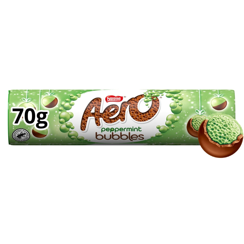 Aero Bubbles Peppermint Chocolate Giant Tube 70g (Box of 15)