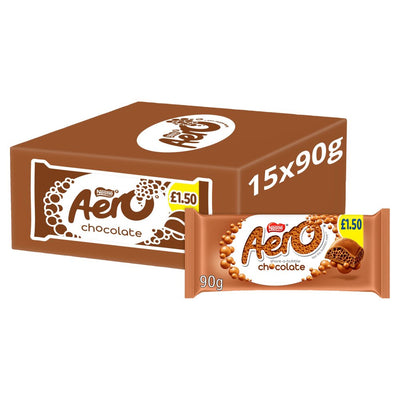 Aero Milk Chocolate Sharing Bar PMP 15 x 90g Full Box