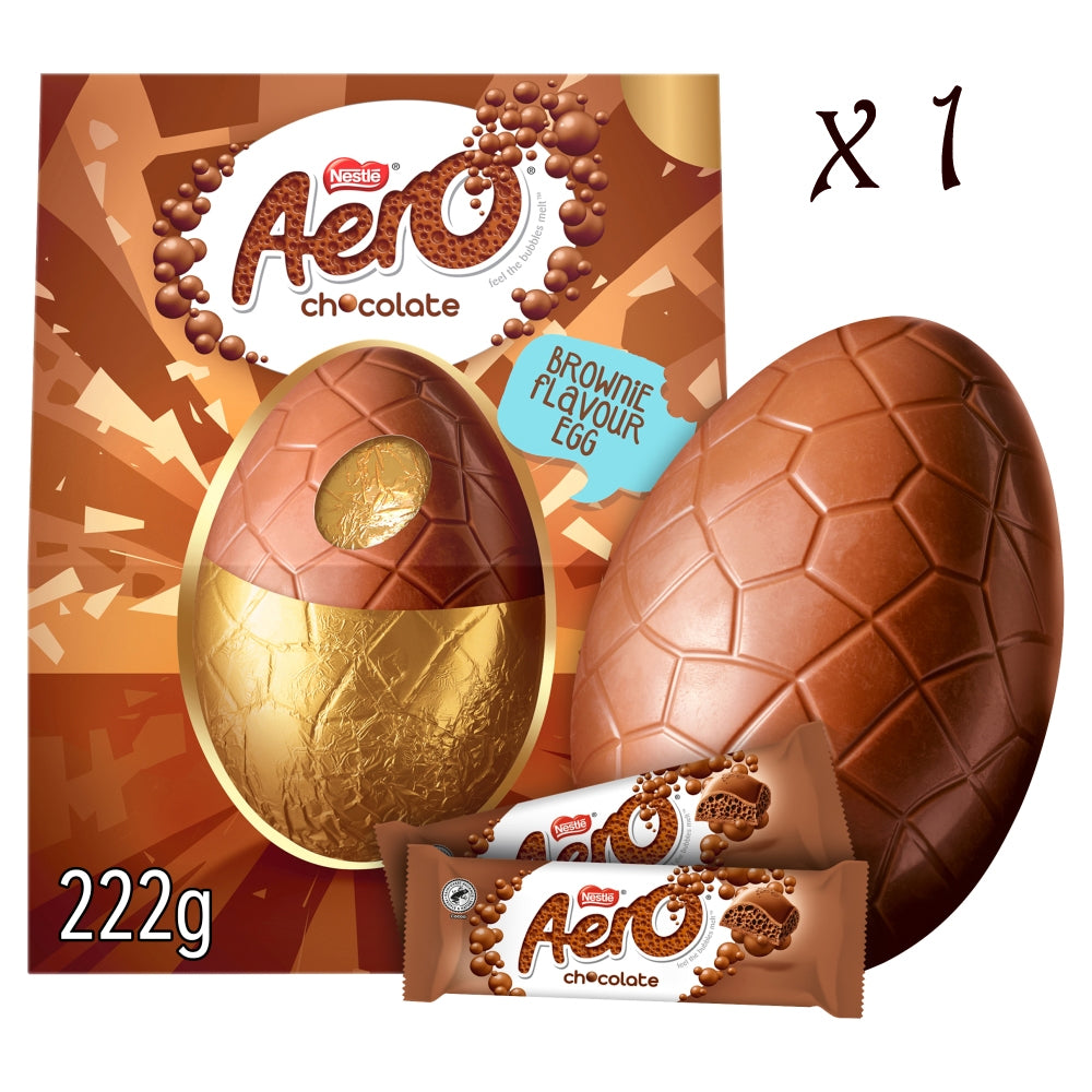 Aero Chocolate Brownie Flavour Giant Easter Egg 222g