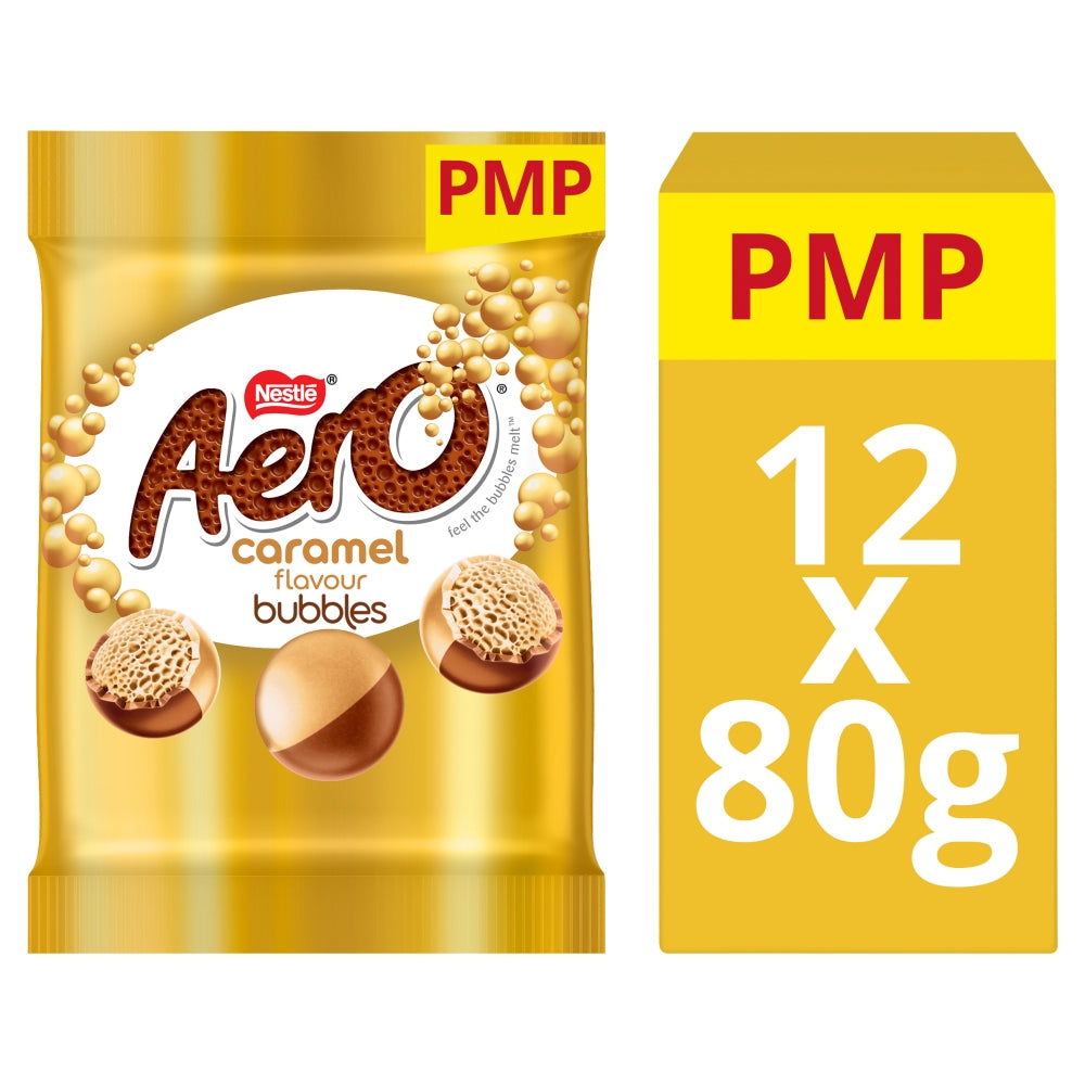 Aero Bubbles Caramel Flavour Chocolate Sharing Bag 80g PMP