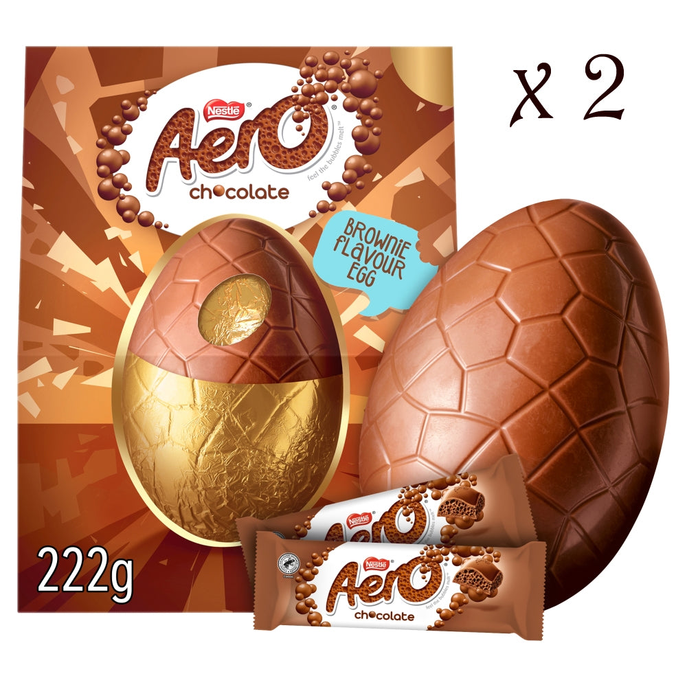 Aero Chocolate Brownie Flavour Giant Easter Egg 222g