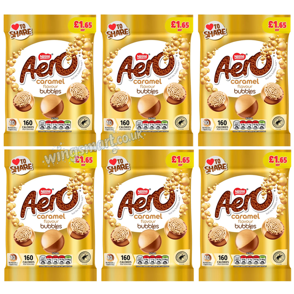 Aero Bubbles Caramel Flavour Chocolate Sharing Bag 80g PMP