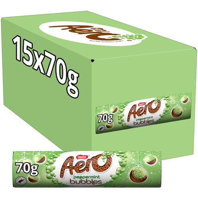 Aero Bubbles Peppermint Chocolate Giant Tube 70g (Box of 15)