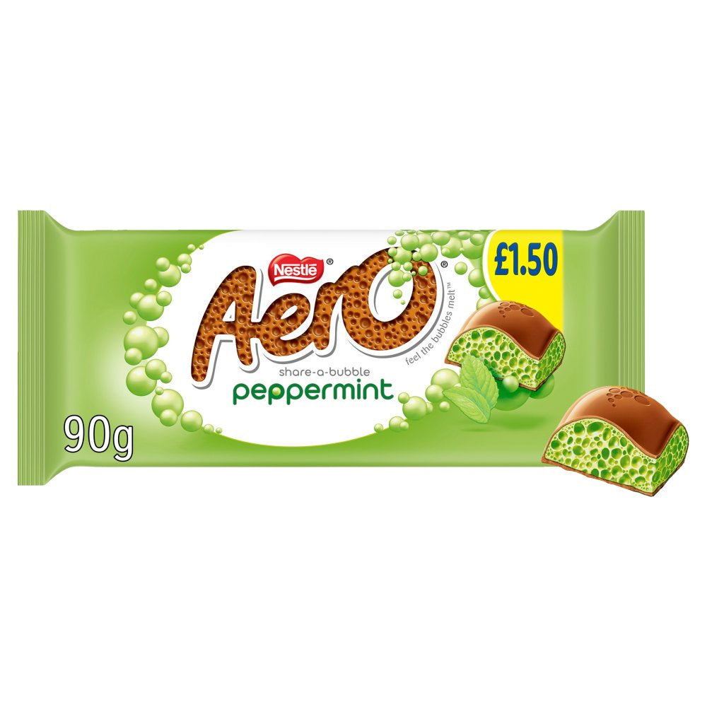 Aero Peppermint Chocolate Sharing Bar PMP 15 x 90g Full Box