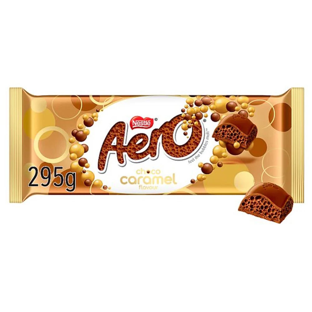Aero Giant Choco Caramel Chocolate Bars 295g (Pack of 12)