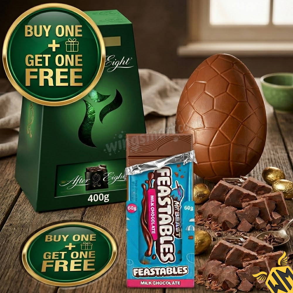 Easter MEGA DEAL: After Eight 400g Dark Mint Egg + FREE MrBeast Milk Chocolate (Limited Stock)
