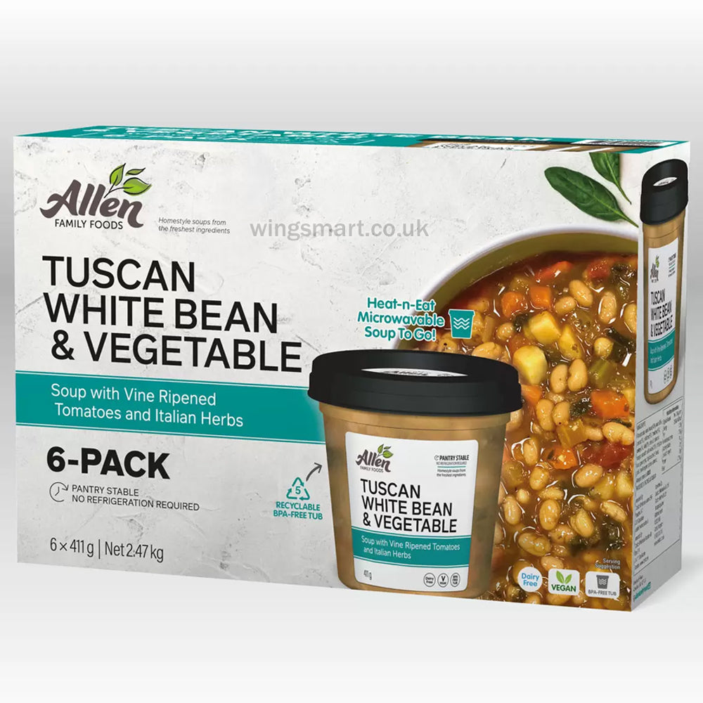 Allen Family Foods Tuscan White Bean Soup, 6 x 411g