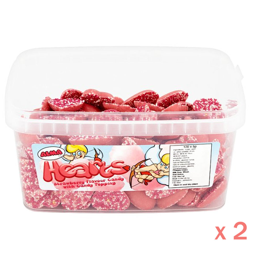 Alma Pink Hearts 120 Pieces
