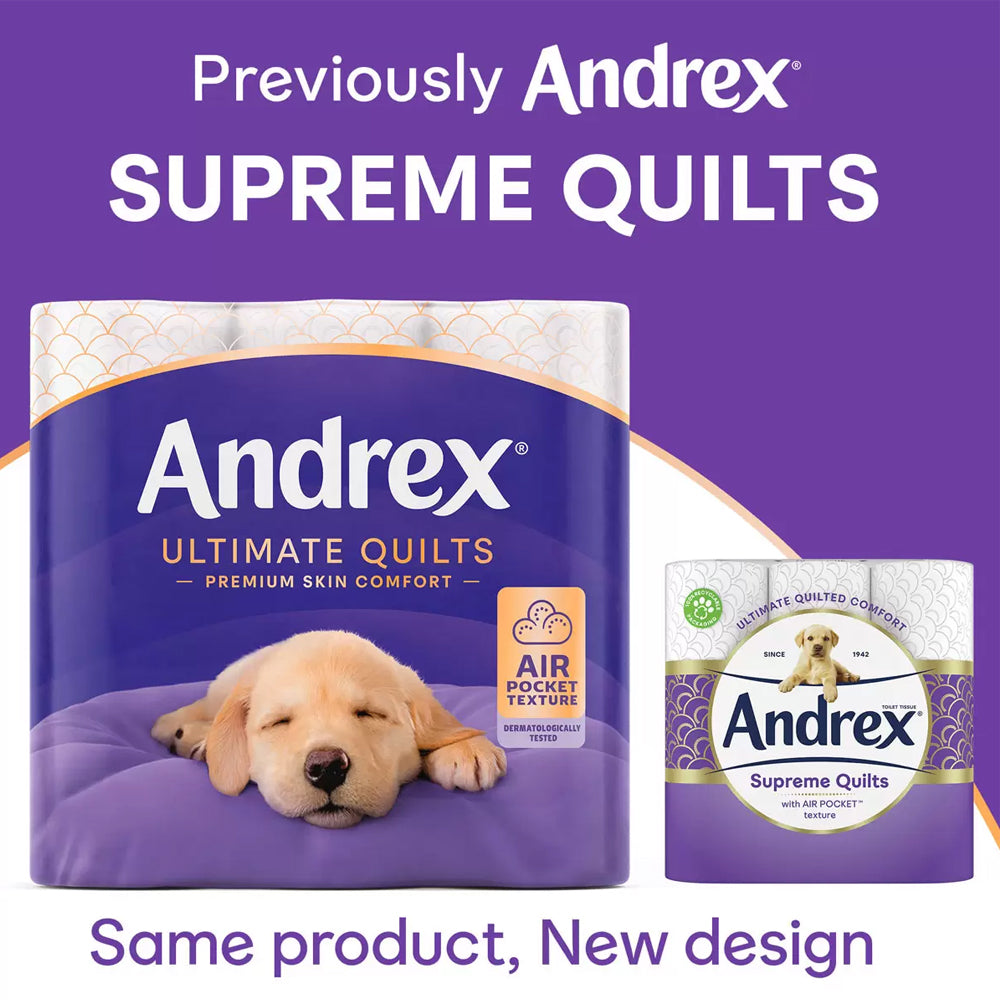 Andrex Supreme Quilts 3 Ply Toilet Tissue