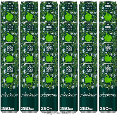 Appletiser Sparkling Apple Drink 250ml – 12 & 24 Cans Refreshing Fizzy Apple Juice