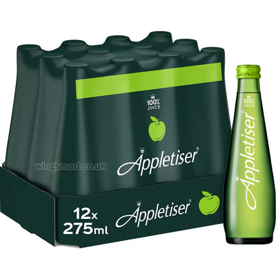 Appletiser Sparkling Apple Juice 275ml Glass Bottles – Pack of 12 Crisp & Refreshing Drink