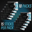 5 Gum Wintermint Ascent Sugarfree - 15pc / 10ct