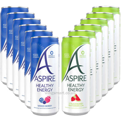 Aspire Strawberry & Watermelon & Mixed Berry, 12 x 330ml