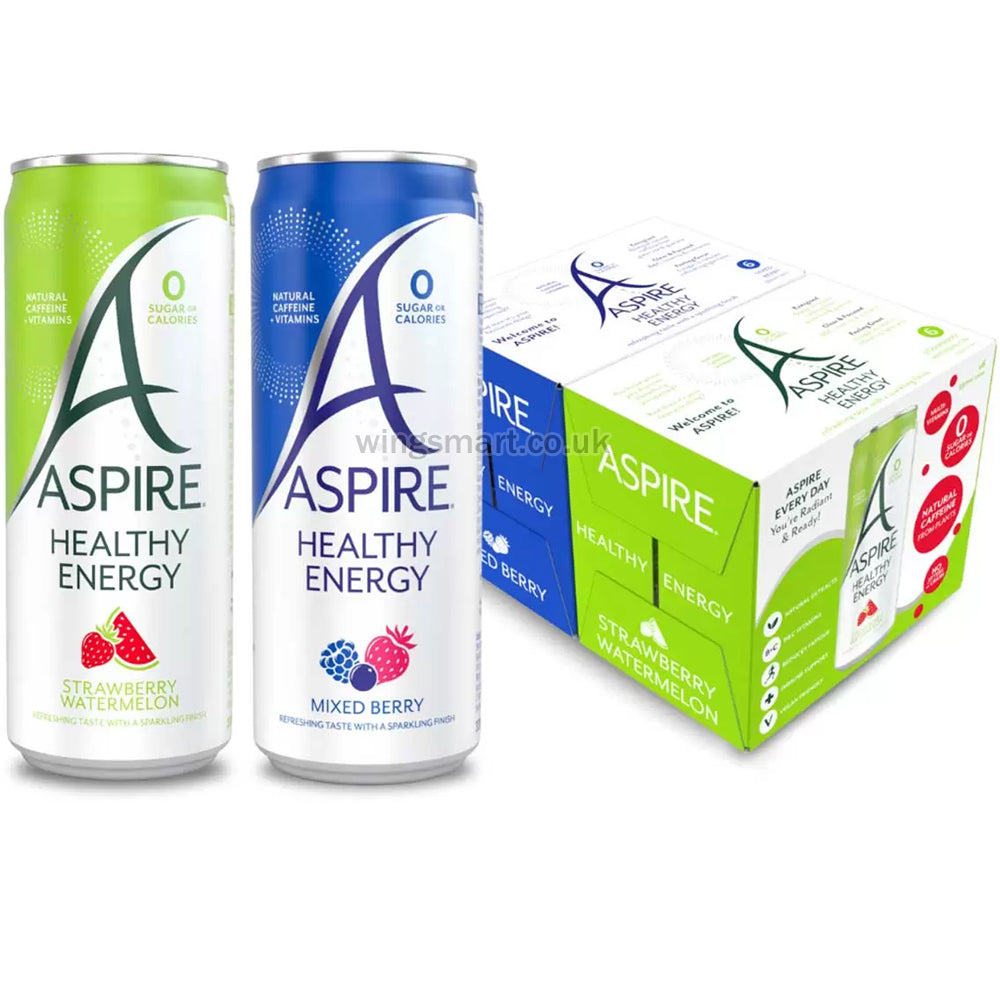 Aspire Strawberry & Watermelon & Mixed Berry, 12 x 330ml