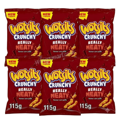 Wotsits Crunchy Really Meaty 115g (Pack of 6)