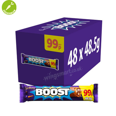 Cadbury Boost Chocolate Bars 48.5g PMP (Box of 48)