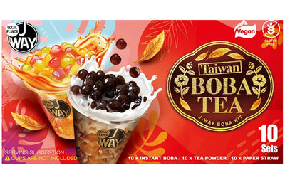 JWAY Taiwan Boba Tea Kit – 10 Sets (5 Authentic Flavours)