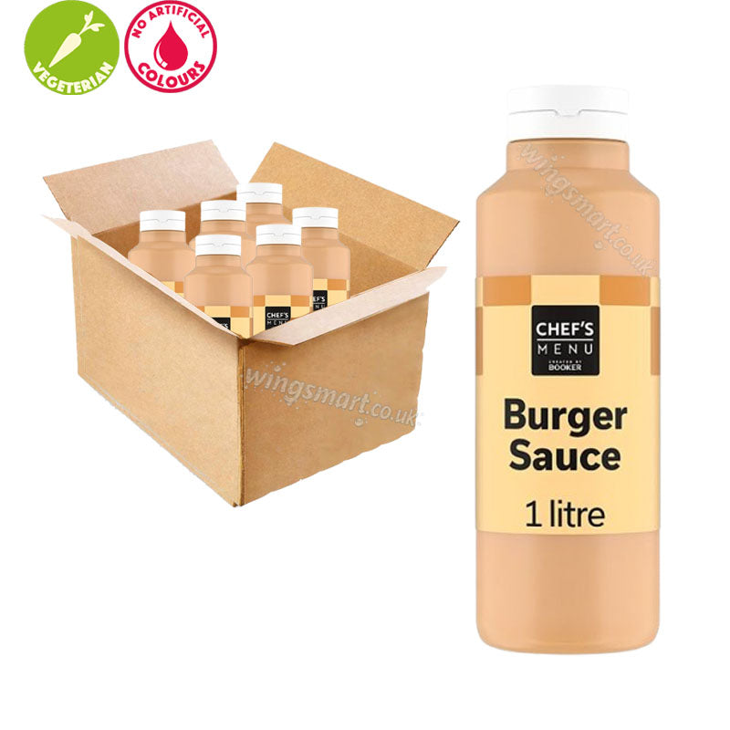 Chef’s Menu Burger Sauce 1L – Creamy Tangy Burger Dressing