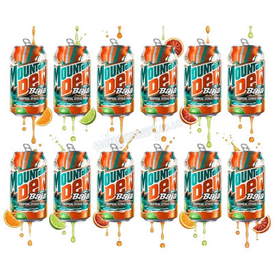 Mountain Dew Baja Cabo Tropical Citrus Punch (12 x 355ml) Cans
