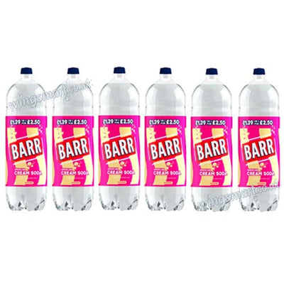 Barr American Cream Soda 2L – No Sugar (Case of 6 Bottles)