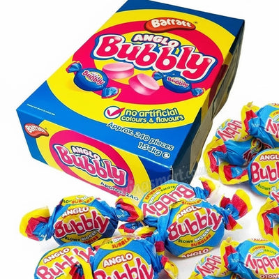 Barratt Anglo Bubbly Bubblegum 240pc Box 1.44kg
