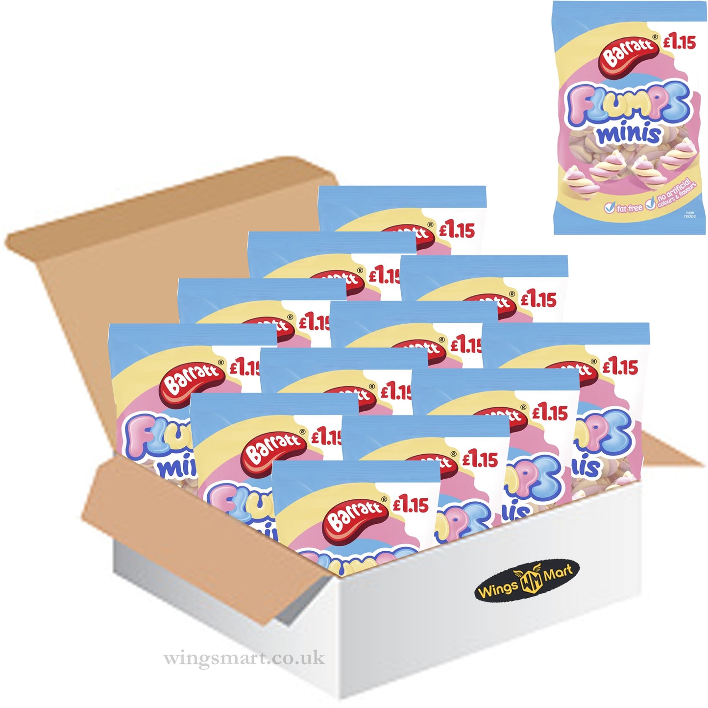 Barratt Flumps Bag 120g PMP (Box of 12)