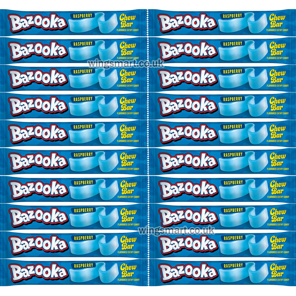 Bazooka Chewz Assorted Flavour Chew Bars ( Pack of 20 )