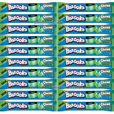 Bazooka Chewz Assorted Flavour Chew Bars ( Pack of 20 )