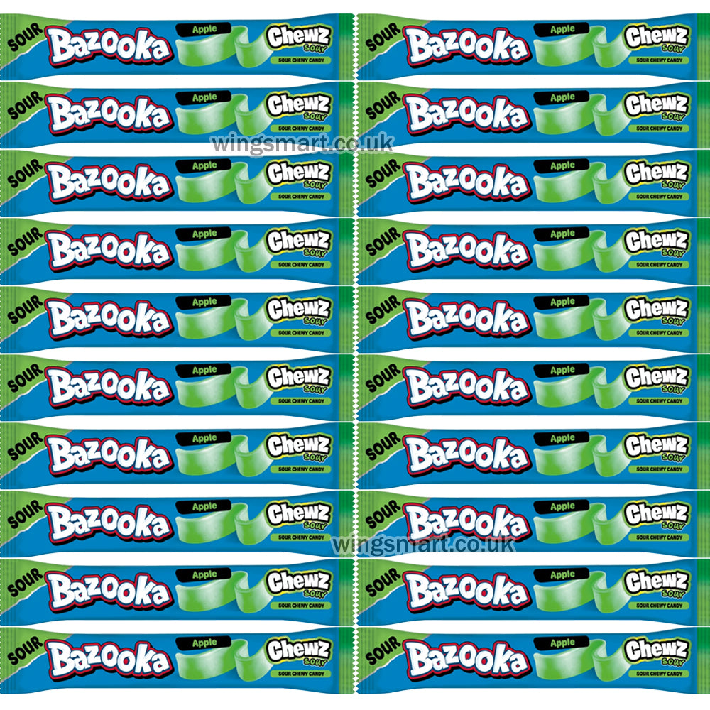 Bazooka Chewz Assorted Flavour Chew Bars ( Pack of 20 )