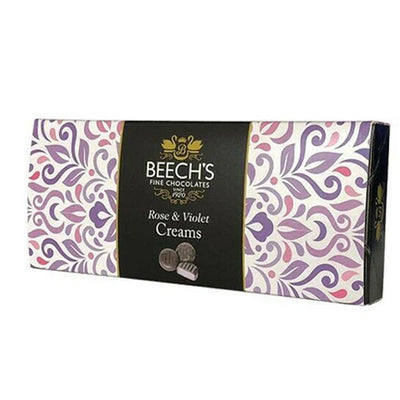 Beechs Dark Rose & Violet Creams 140g Gift Box