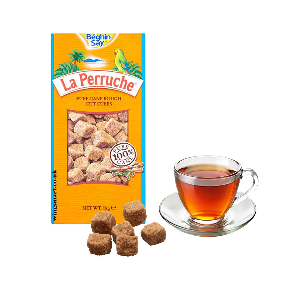 Béghin Say La Perruche Pure Cane Rough Cut Cubes 1kg