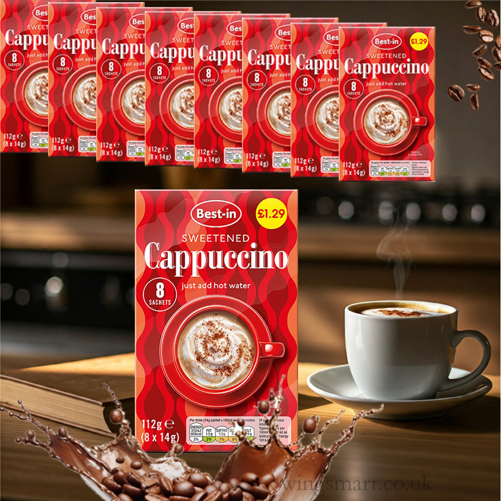 Bestin Cappuccino PMP 112g (Pack of 8)