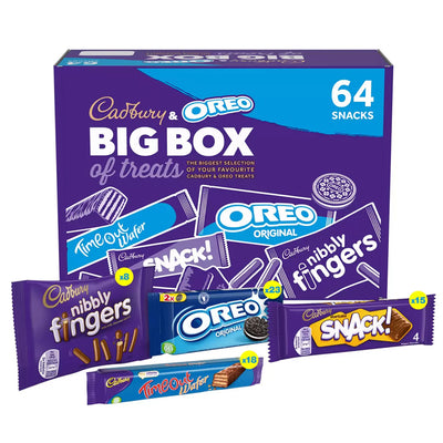 Cadbury & OREO Biscuit 64 Selection Bulk Box of Treats 1.79kg