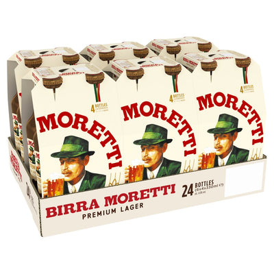 Birra Moretti Premium Lager Beer Bottle 24x330ml