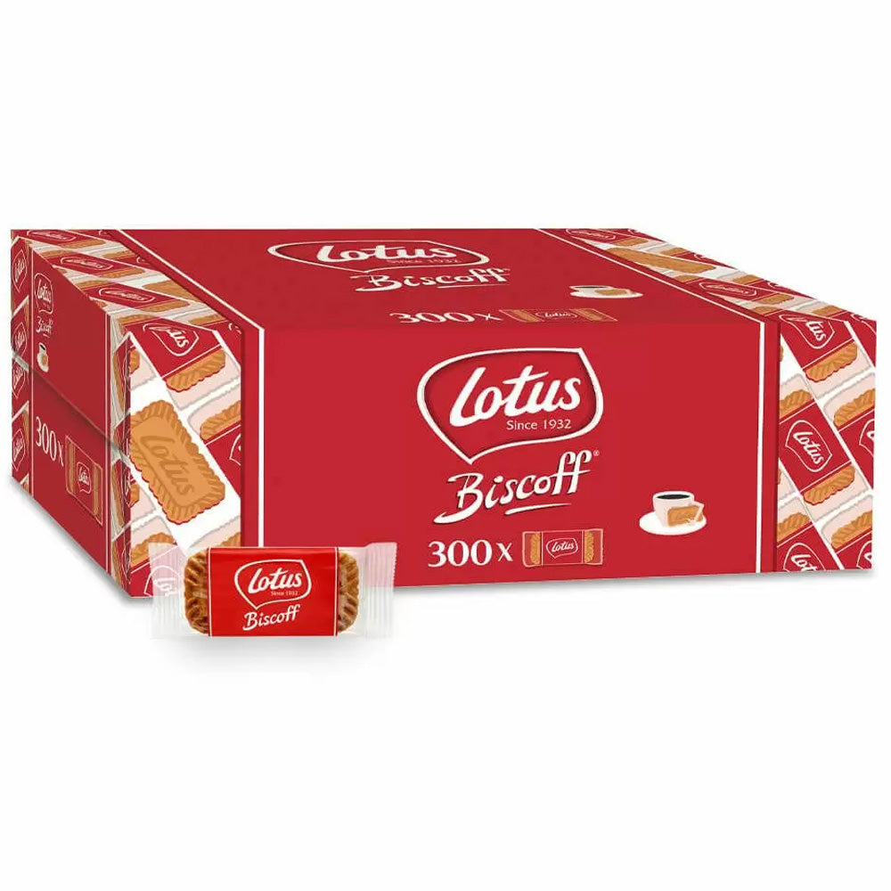 Lotus Biscoff Caramelised Biscuits 300 x 6.25g Full Box