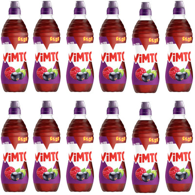 Vimto Mixed Berry & Tropical Flavours – 12 x 500ml | Blackberry, Raspberry, Blueberry & Passionfruit