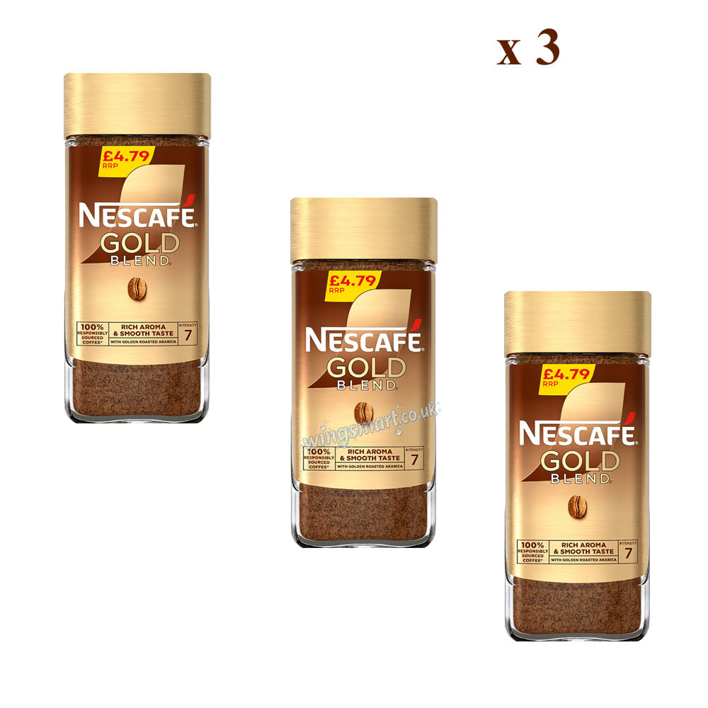 Nescafe Gold Blend Coffee Range Instant & Decaffeinated 95g
