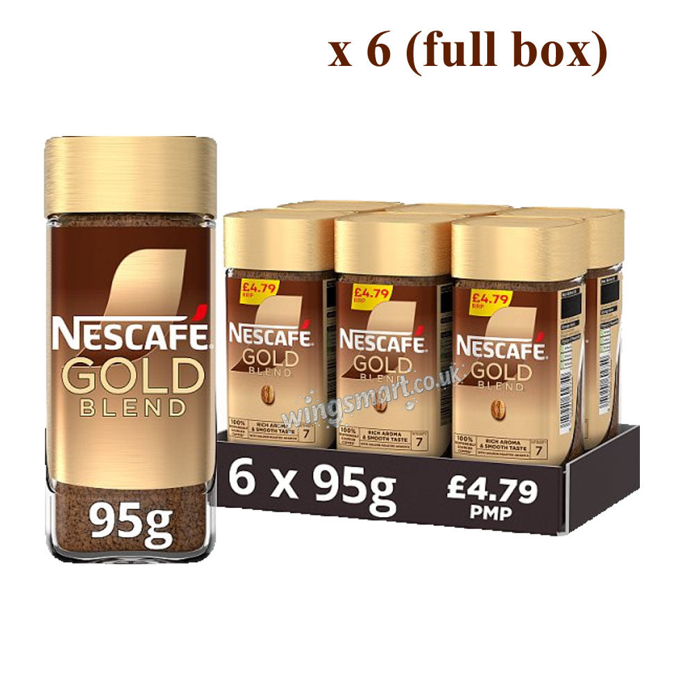 Nescafe Gold Blend Coffee Range Instant & Decaffeinated 95g