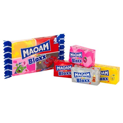 Maoam Bloxx 4 Pack Chewy Sweets 20 x 88g Packs