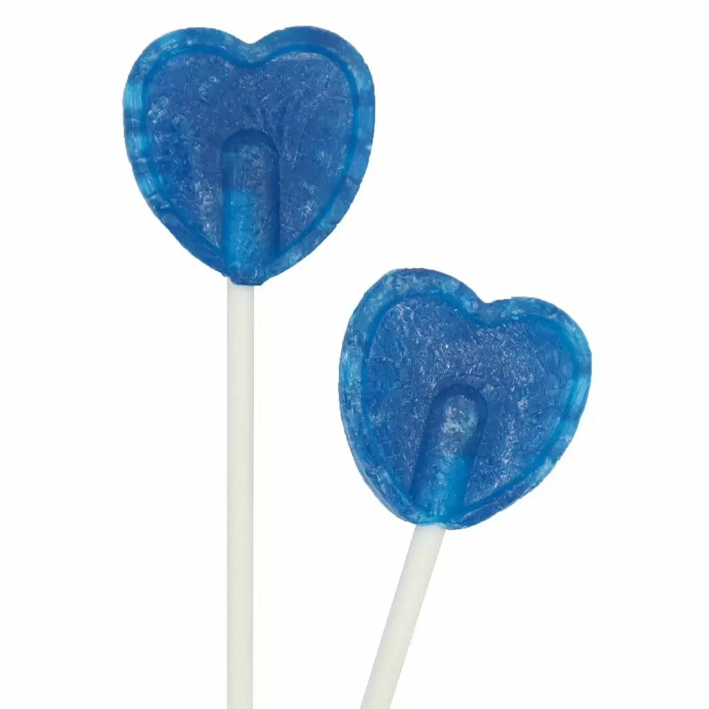 Blue Raspberry Flavour Heart 200 Lollipops - WingsMart