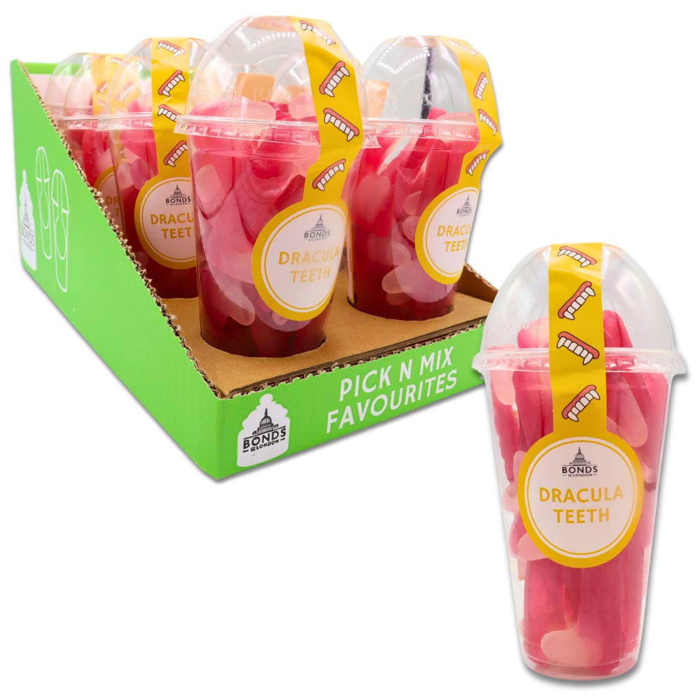 Bonds Dracula Teeth Candy Cup 220g – Pack of 8