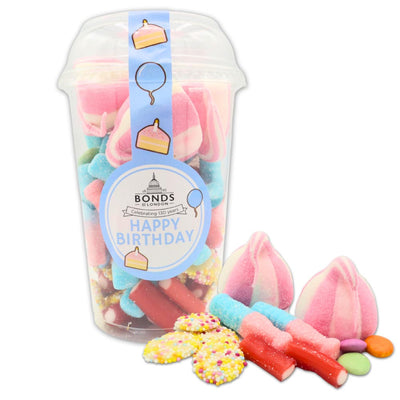 Bonds Happy Birthday Candy Cup 265g (Pack of 6)