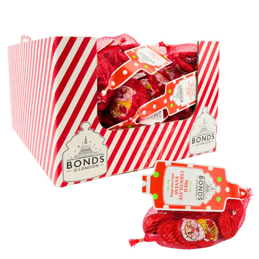 Bonds Milk Chocolate Santa 80g (Pack of 48)