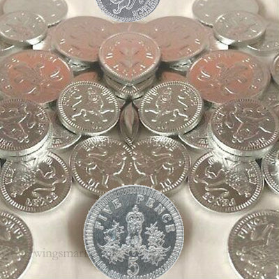 Bonds Net Of White Chocolate Silver Coins 60g (Pack of 64)