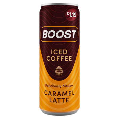 Boost Iced Coffee Caramel Latte 250ml (Pack of 12)